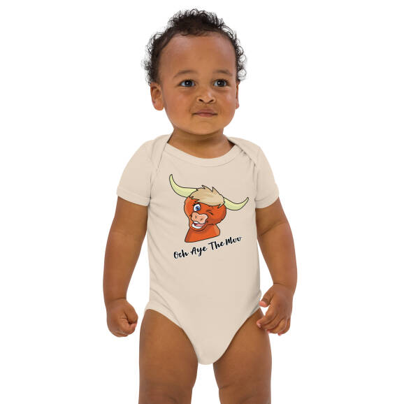 Och Aye The Moo Organic cotton baby bodysuit