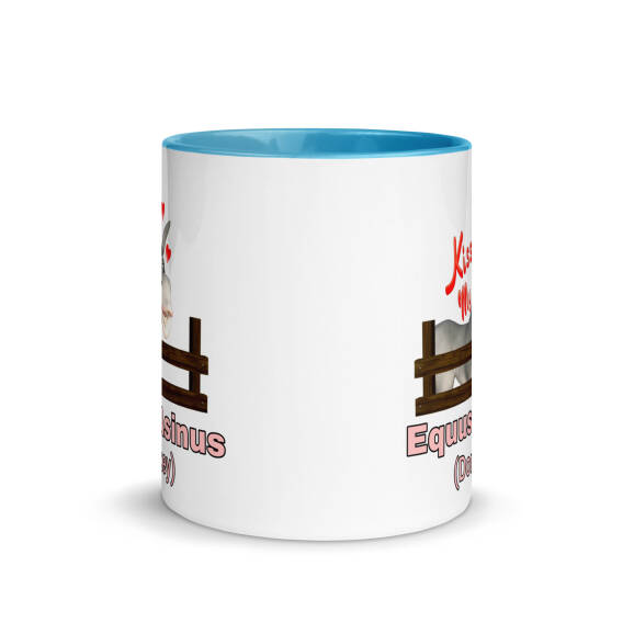 Equus Asinus (Donkey)Mug with Colour Inside - Image 5
