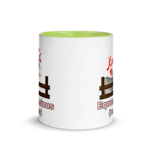 Equus Asinus (Donkey)Mug with Colour Inside - Image 11