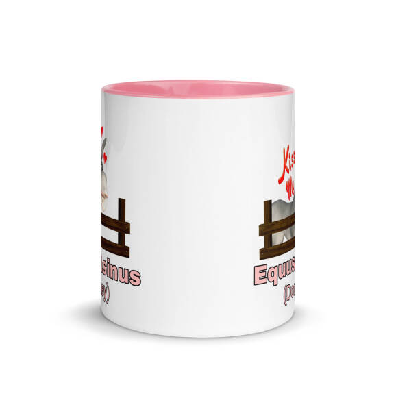 Equus Asinus (Donkey)Mug with Colour Inside - Image 8