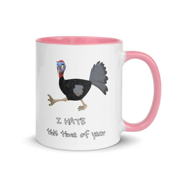 I Hate This Time Of Year Mug with Colour Inside - Image 21