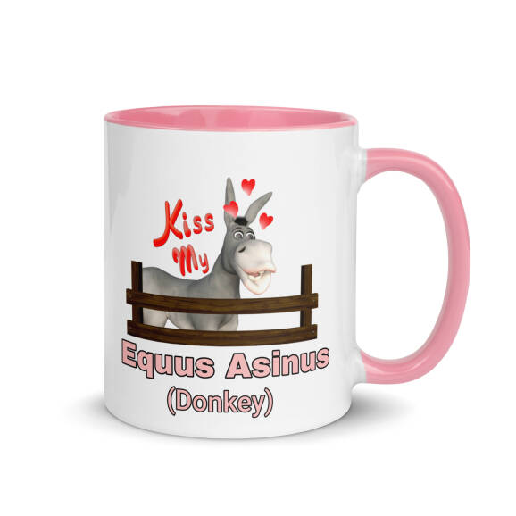 Equus Asinus (Donkey)Mug with Colour Inside