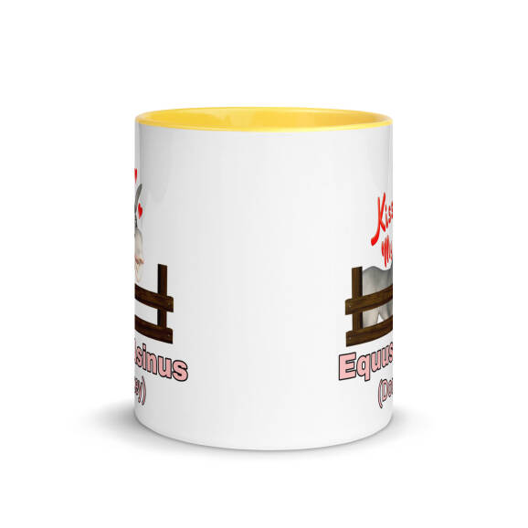 Equus Asinus (Donkey)Mug with Colour Inside - Image 14