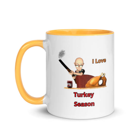 I Love Turkey Season Mug with Colour Inside - Image 15