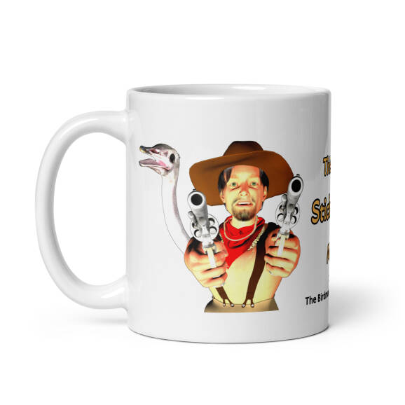 Birdman Stickupya White glossy mug - Image 2